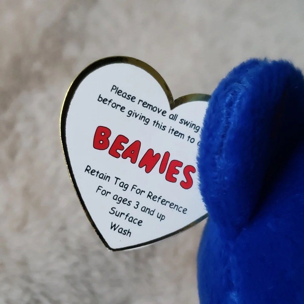 Clubby 🐻 1st Ty Collectors Club Beanie Baby 🐻 Royal Blue Bear 🐻 NWT - Picture 6 of 12